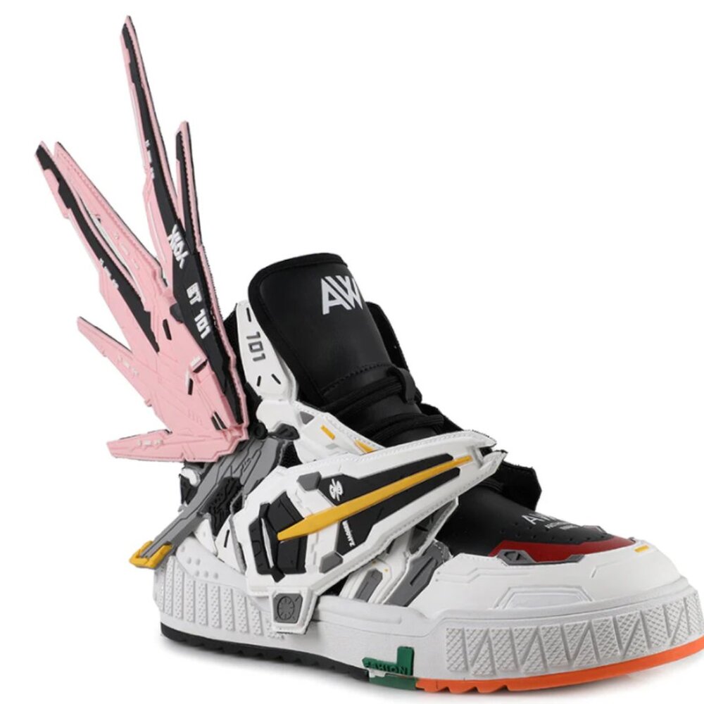 ANTHONY WANG: FADE-PINK, GUNDAM SNEAKER (NEW)